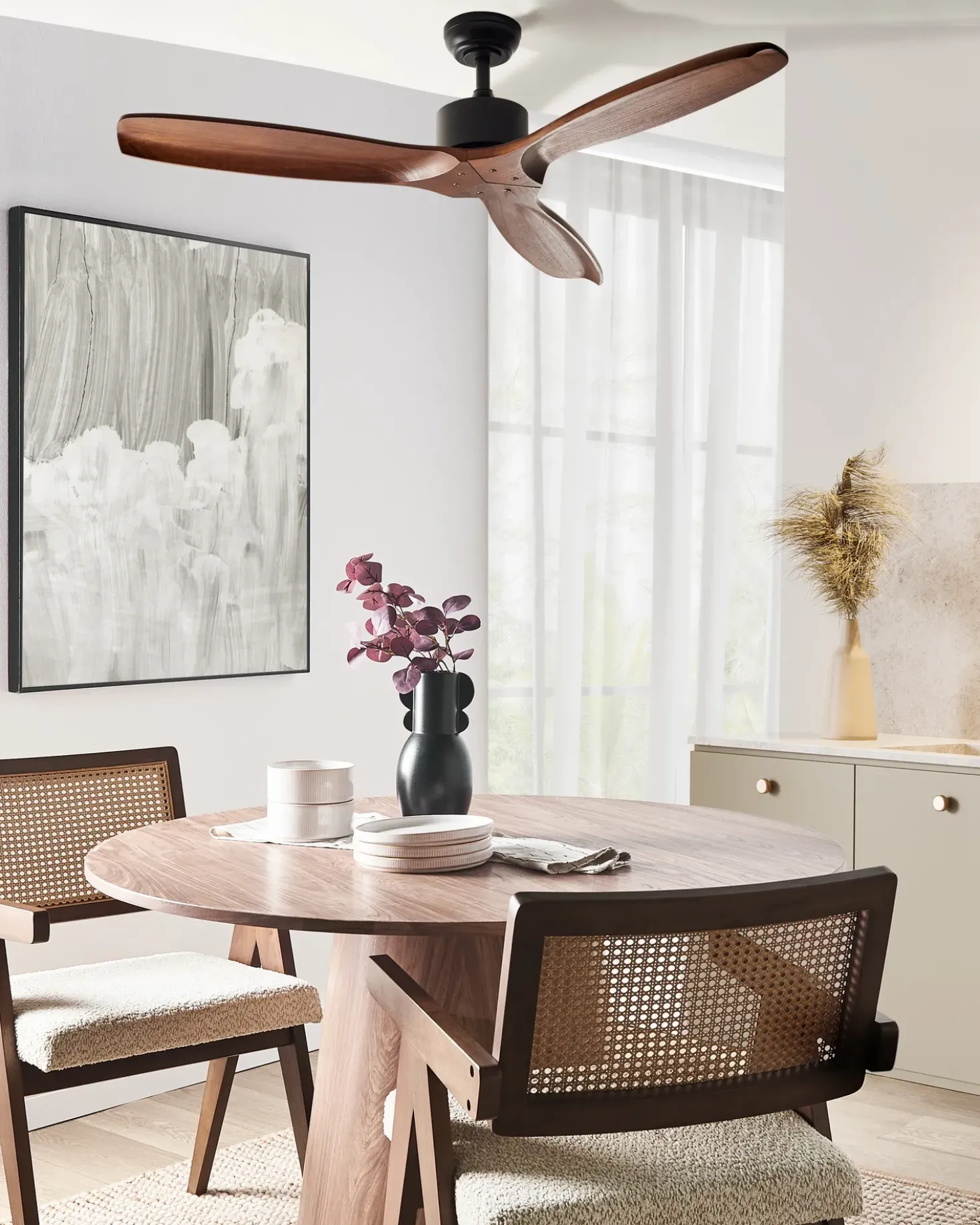 Loftsventilator ARANI Med fjernbetjening Mørkebrun