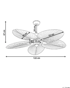 Loftsventilator MAMMOTH Med fjernbetjening Naturlig