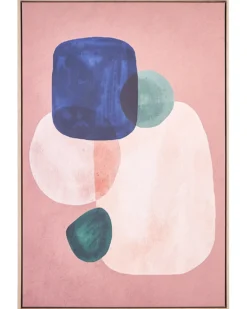 Lærred ADELFIA Abstrakt motiv 63 x 99 cm Multifarvet