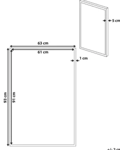 Lærred CAMPLI Dyre motiv 63 x 99 cm Grå