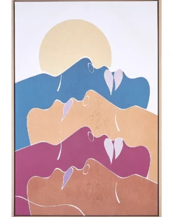 Lærred FASANO Feminint motiv 63 x 93 cm Multifarvet