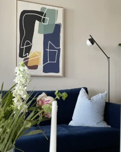 Lærred FRISA Abstrakt motiv 63 x 99 cm Multifarvet