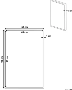 Lærred GALEATA Dyre motiv 63 x 99 cm Sort