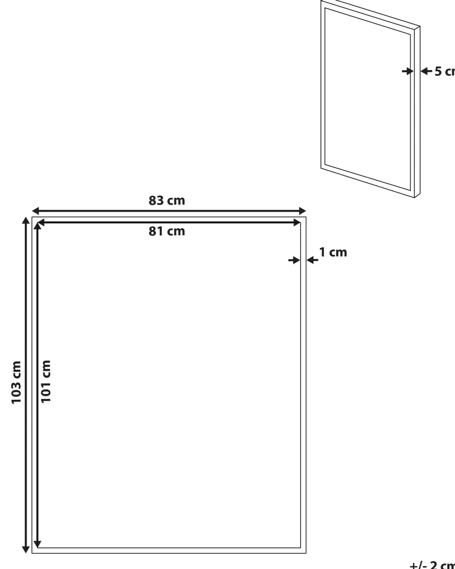 Lærred JESI Abstrakt motiv 83 x 103 cm Grå