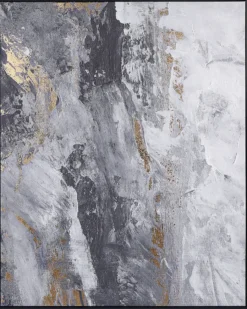 Lærred JESI Abstrakt motiv 83 x 103 cm Grå