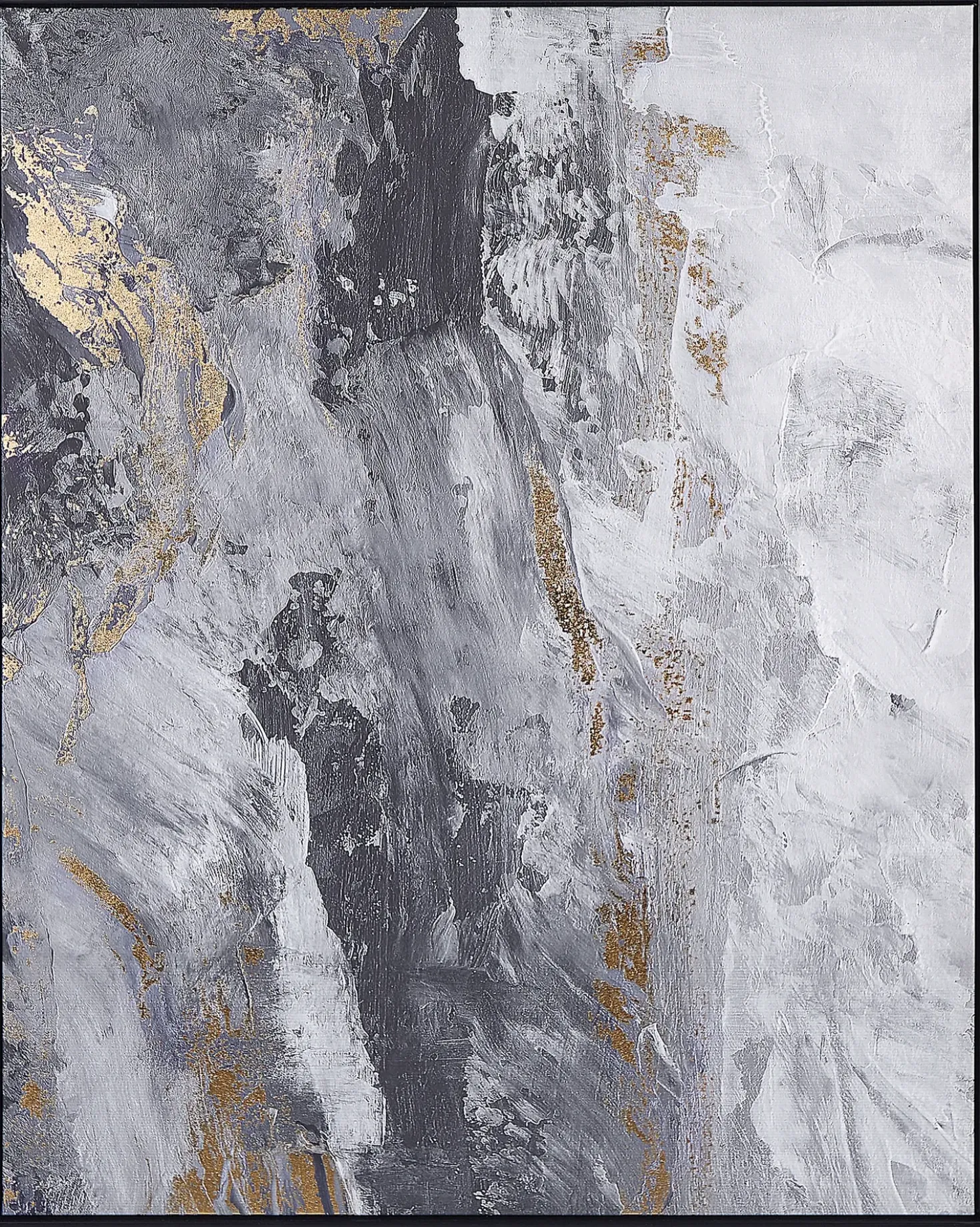 Lærred JESI Abstrakt motiv 83 x 103 cm Grå