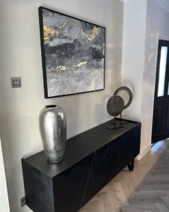 Lærred JESI Abstrakt motiv 83 x 103 cm Grå