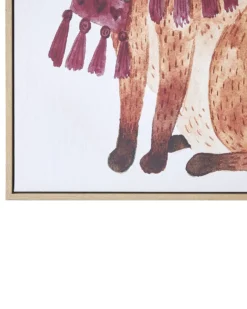 Lærred MUCCIA Dyre motiv 63 x 99 cm Brun
