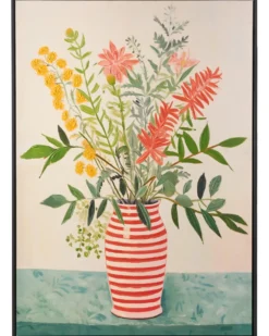 Lærred WEXFORD Blomster motiv Multifarvet