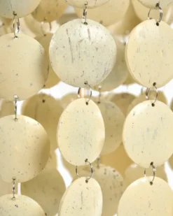 Lysekrone PARANGI Kokosnødde-skal Lys Beige