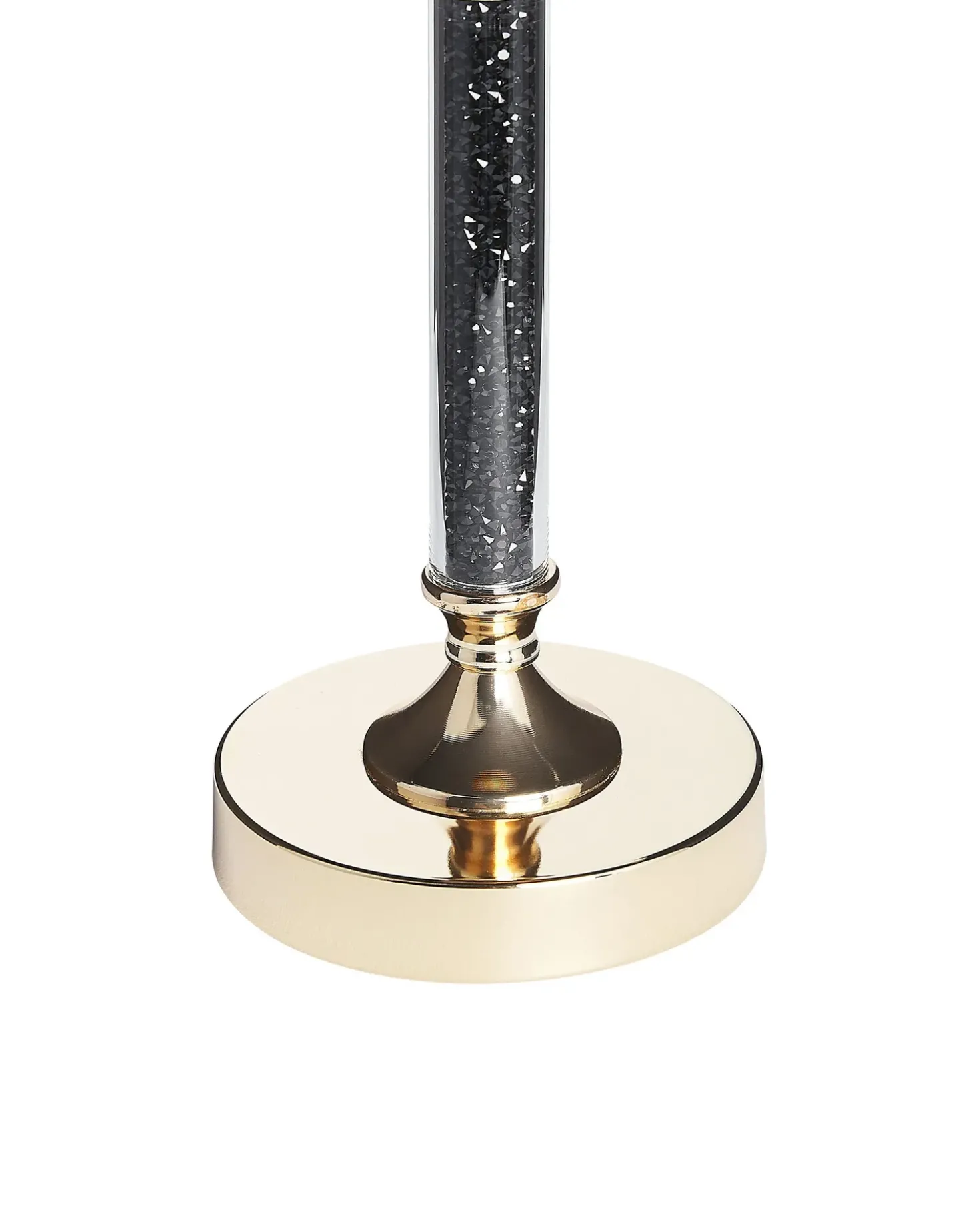Lysestage ABBEVILLE Glas 48 cm Sort