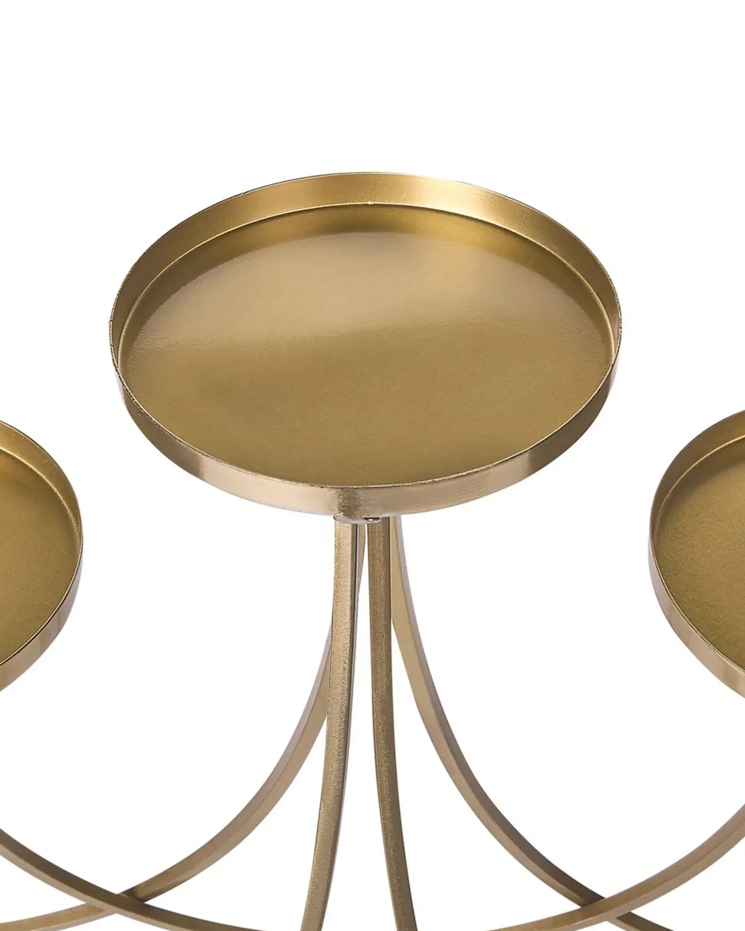 Lysestage BUARAN Metal 38 cm Guld