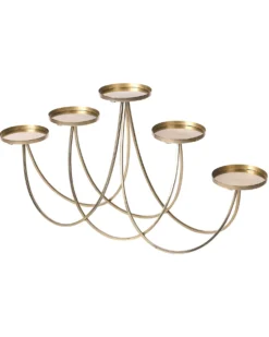Lysestage BUARAN Metal 38 cm Guld