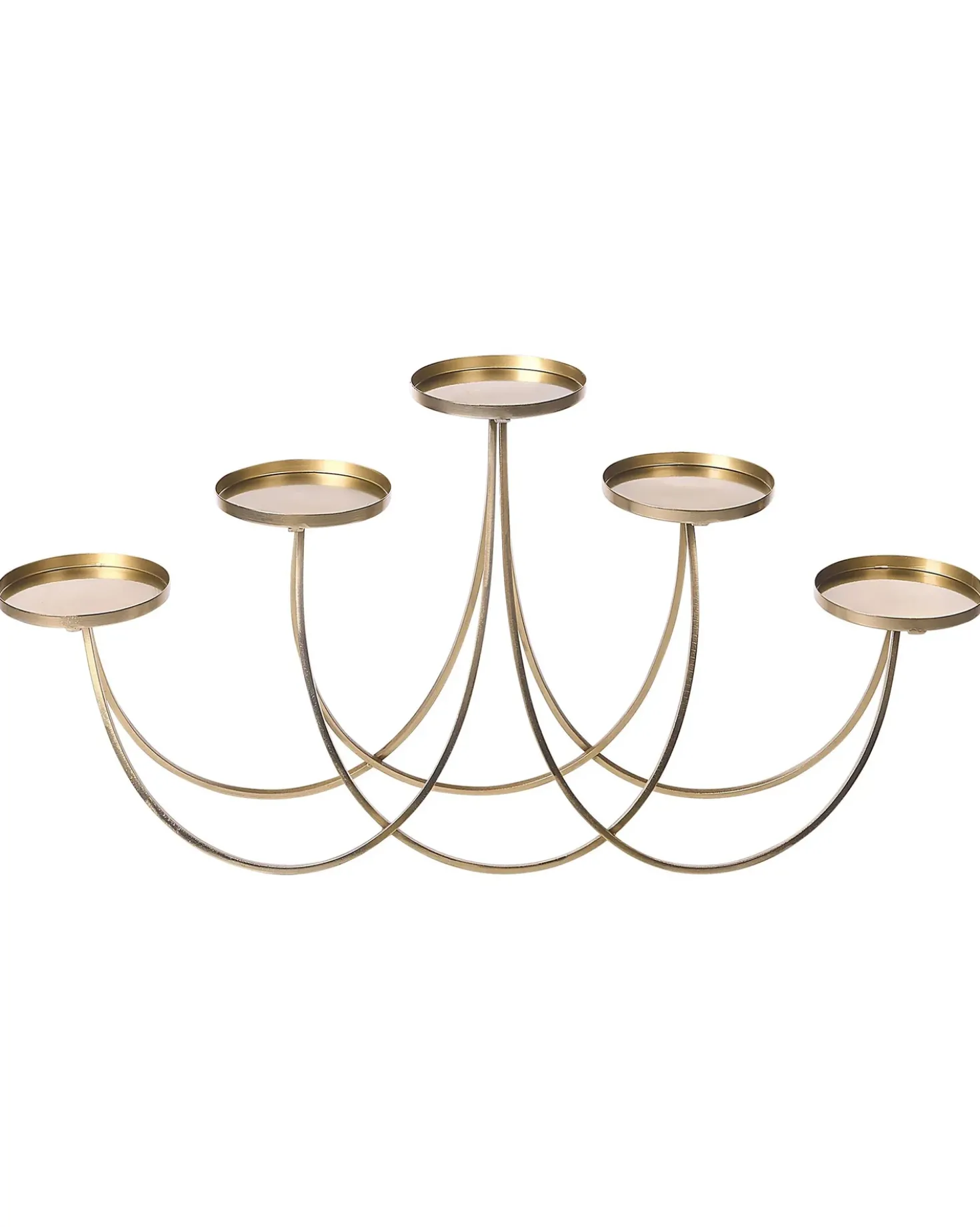 Lysestage BUARAN Metal 38 cm Guld