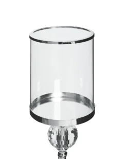 Lysestage COTUI Glas 58 cm Sølv