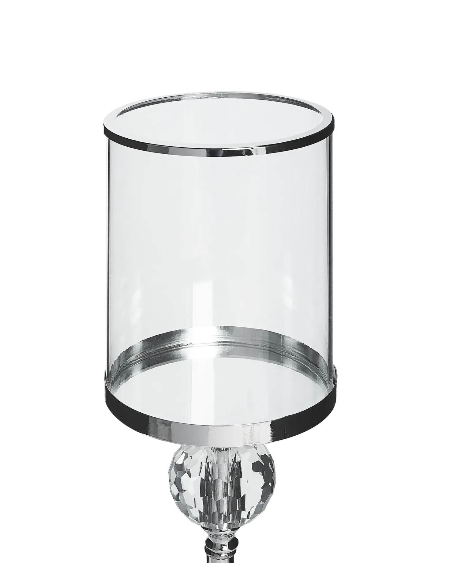 Lysestage COTUI Glas 58 cm Sølv