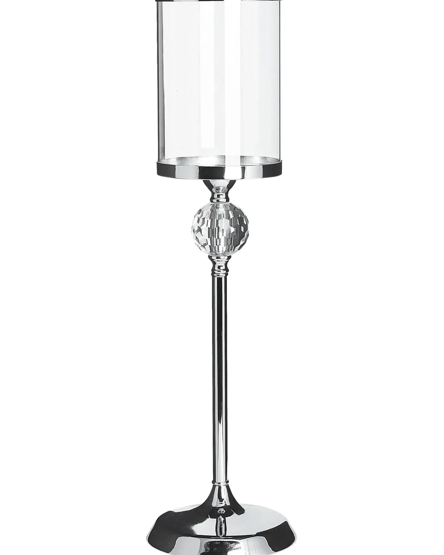 Lysestage COTUI Glas 58 cm Sølv