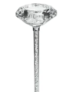 Lysestage KOFI Glas 23 cm Sølv