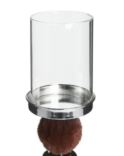 Lysestage PADRE Glas 38 cm Brun