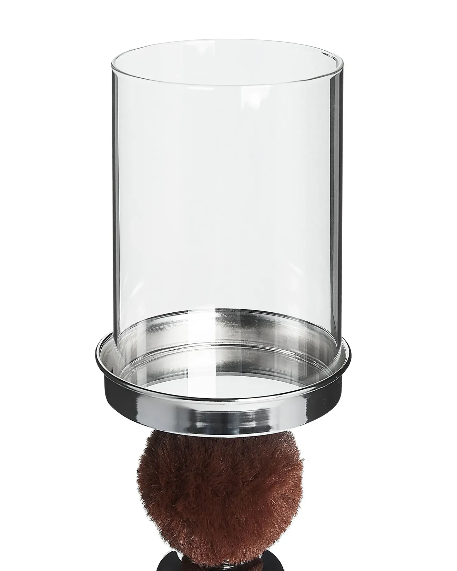 Lysestage PADRE Glas 38 cm Brun