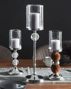 Lysestage PADRE Glas 38 cm Brun