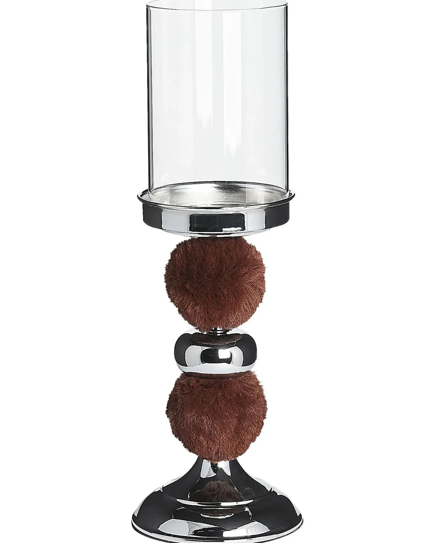 Lysestage PADRE Glas 38 cm Brun