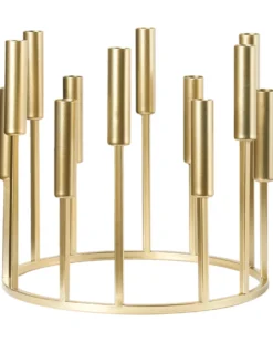 Lysestage TRAFARIA Metal 26 cm Guld