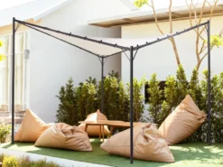 Lysthus AVENTINE Metal 300 cm 300 cm Beige