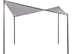 Lysthus AVENTINE Metal 300 cm 300 cm Grå