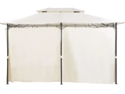 Lysthus COLOS Metal 400 cm 300 cm Beige