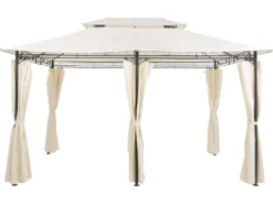Lysthus COLOS Metal 400 cm 300 cm Beige