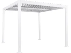 Lysthus FORNOLI Metal 296 cm 296 cm Hvid