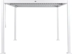 Lysthus FORNOLI Metal 296 cm 296 cm Hvid