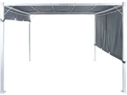 Lysthus LED PARGA Metal 310 cm 310 cm Grå