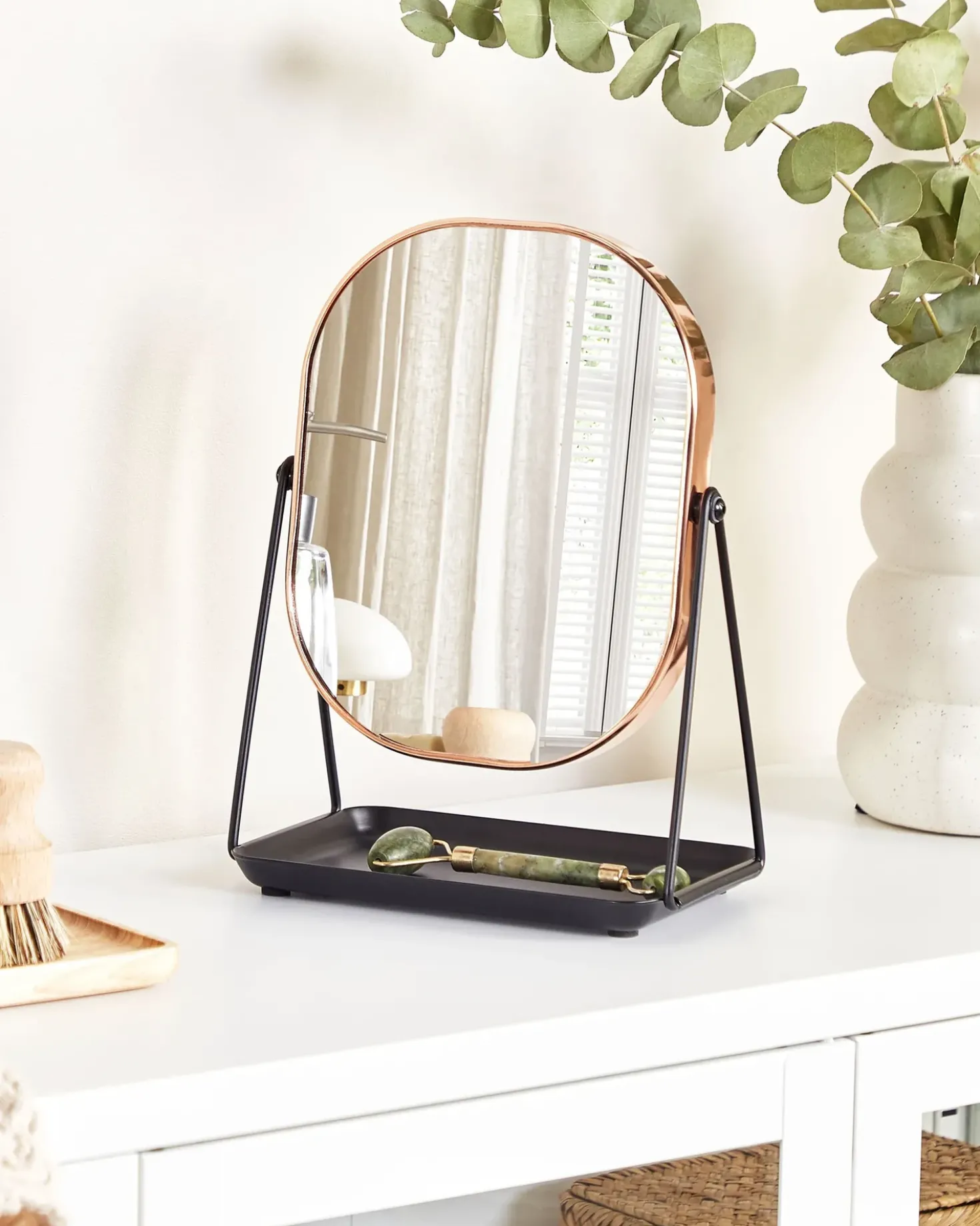 Makeup spejl CORREZE Rosa guld