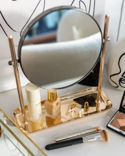 Makeup spejl FINISTERE Guld