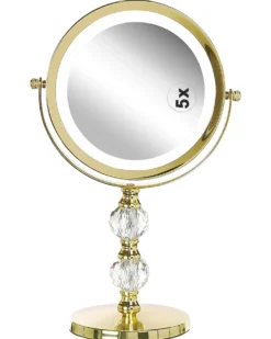Makeup spejl LED CLAIRA Guld
