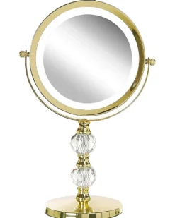 Makeup spejl LED CLAIRA Guld
