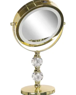Makeup spejl LED CLAIRA Guld
