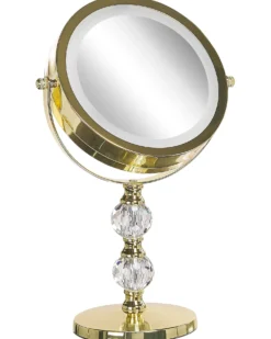 Makeup spejl LED CLAIRA Guld