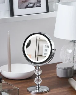 Makeup spejl LED CLAIRA Sølv