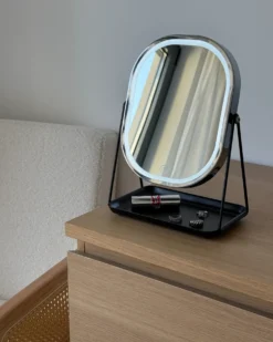 Makeup spejl LED DORDOGNE Sølv