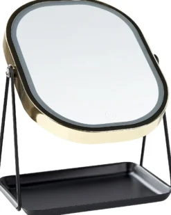 Makeup spejl LED DORDOGNE Guld