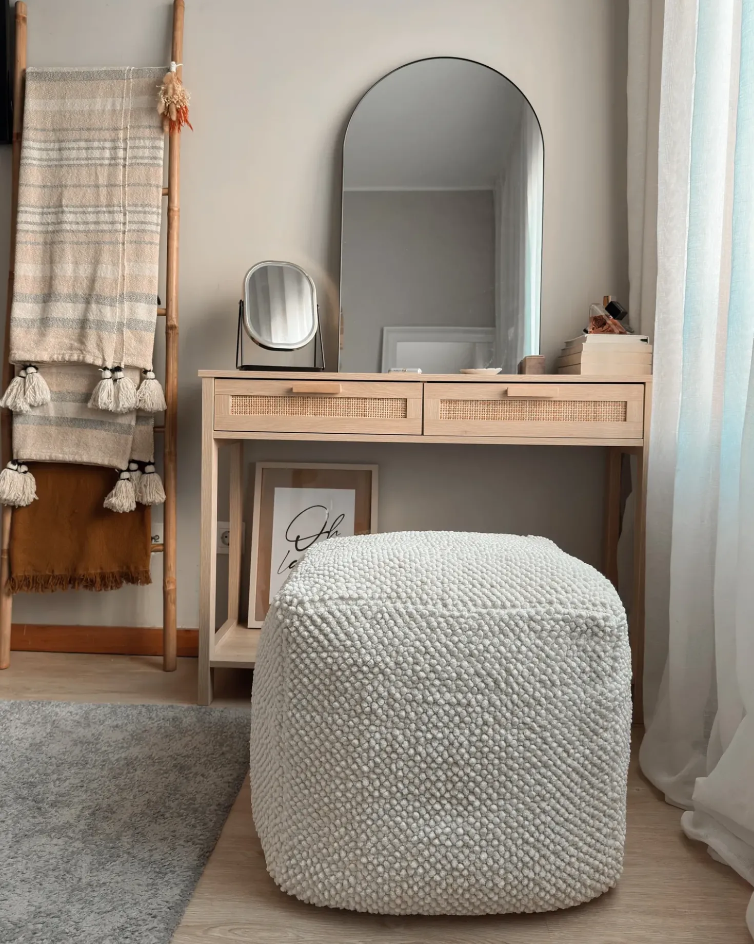 Makeup spejl LED DORDOGNE Guld