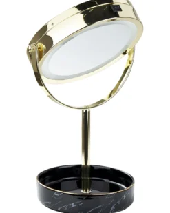 Makeup spejl LED SAVOIE Sort/guld