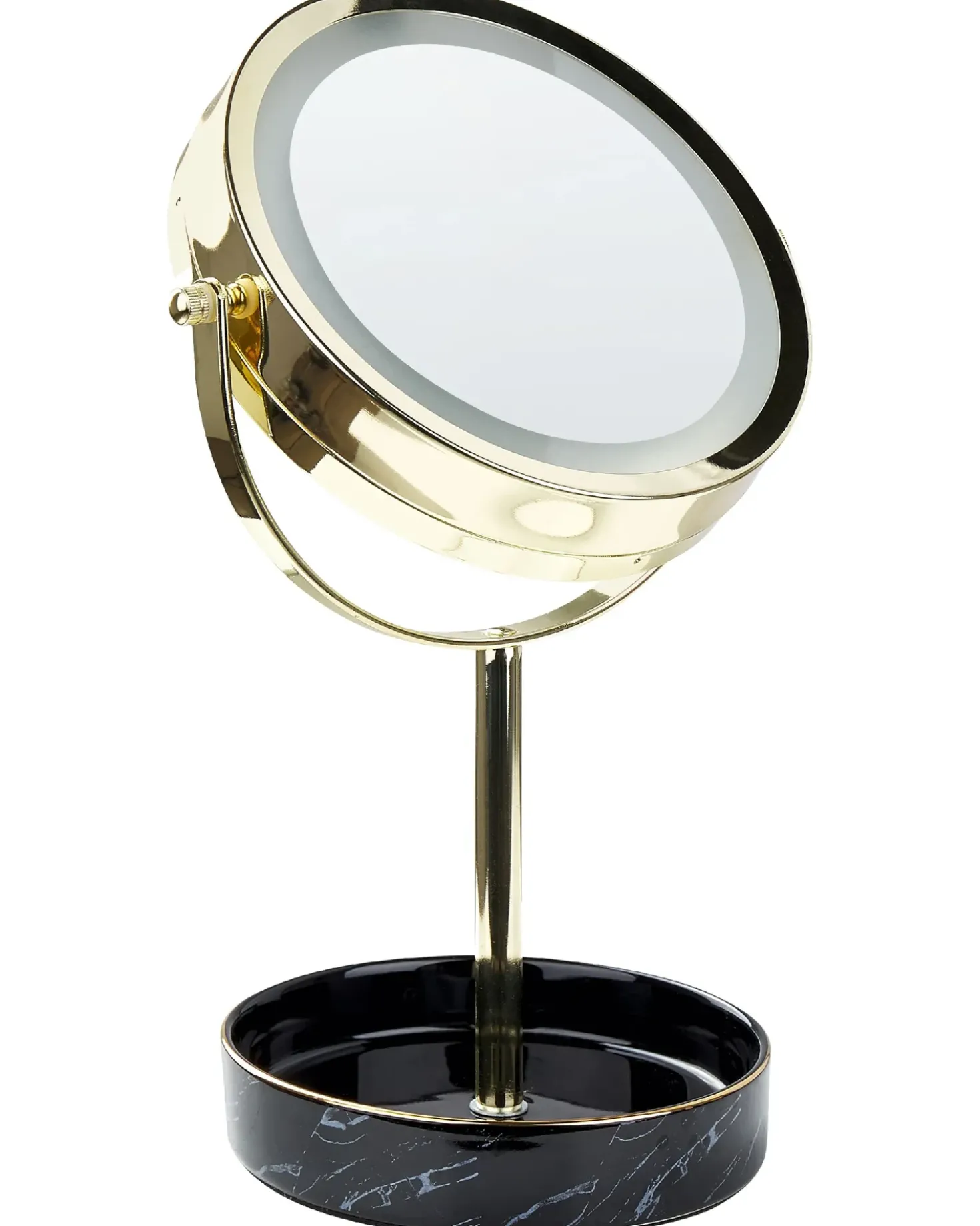Makeup spejl LED SAVOIE Sort/guld