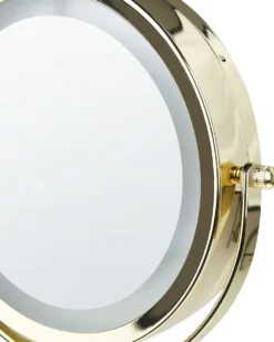 Makeup spejl LED SAVOIE Sort/guld