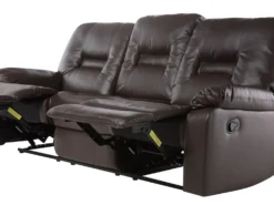 Manuel recliner sofa 3 personers BERGEN Kunstlæder Brun