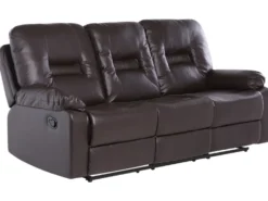 Manuel recliner sofa 3 personers BERGEN Kunstlæder Brun
