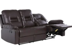 Manuel recliner sofa 3 personers BERGEN Kunstlæder Brun